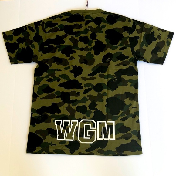 NWT BAPE 1st Camo Shark Tee Green/Camo M - Picture 4 of 11